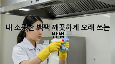 내 소중한 백팩, 깨끗하게 오래 쓰는 방법! ✨