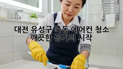 대전 유성구 죽동 에어컨 청소, 깨끗한 공기의 시작!