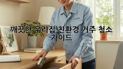 깨끗한 우리집, 친환경 거주 청소 가이드